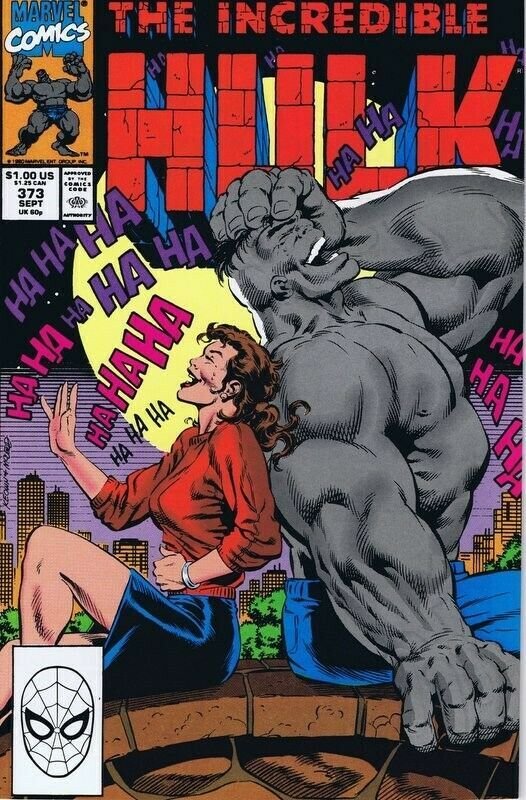 Incredible Hulk #373 ORIGINAL Vintage 1990 Marvel Comics  