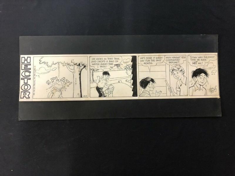 Hector Original Newspaper Comic Strip Art August 23 1970 Formhals