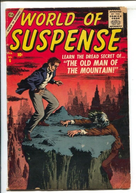 World of Suspense #6 1957-Bill Everett cover art-Story art by Pete Morisi-Bob...