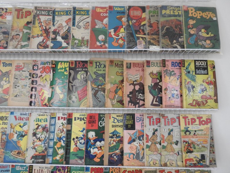 Huge Lot of 100+ Low Grade Comics W/ Walt Disney Comics, King Comics, +More!