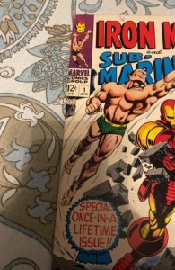 Iron Man & Sub-Mariner (1968) last team up befor their solo books nice grade
