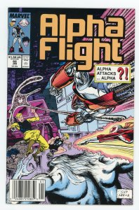 Alpha Flight #66 (1983 v1) Jim Lee Cover Newsstand NM