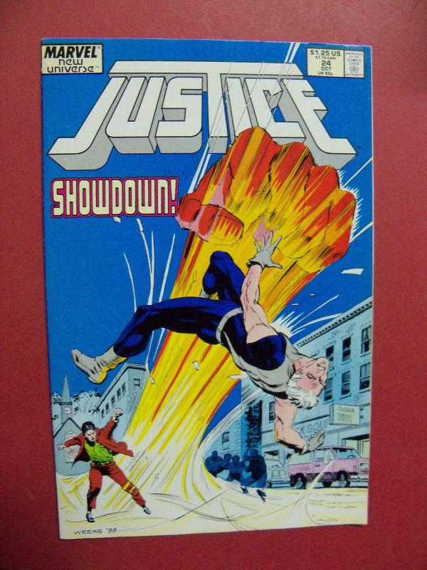 JUSTICE #24   (9.0 to 9.4 or better)  MARVEL COMICS