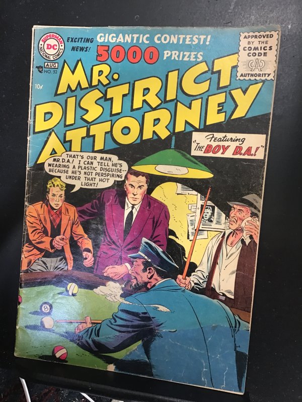 Mr. District Attorney #52 (1956)  featuring “Boy DA!” Apparent VG Wow!