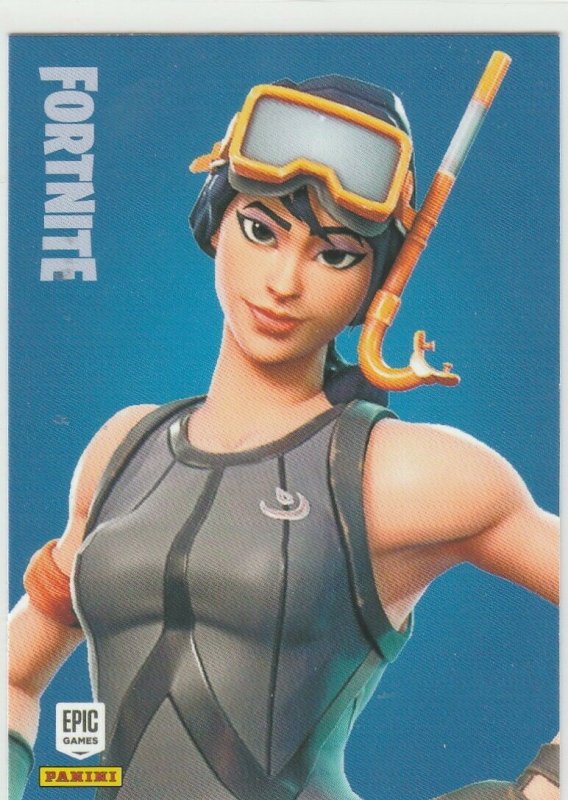 Fortnite Snorkel Ops 197 Rare Outfit Panini 2019 trading card series 1