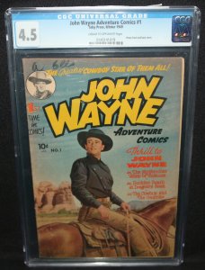 John Wayne Adventure Comics #1 - Photo Cover - CGC Grade 4.5 - 1949