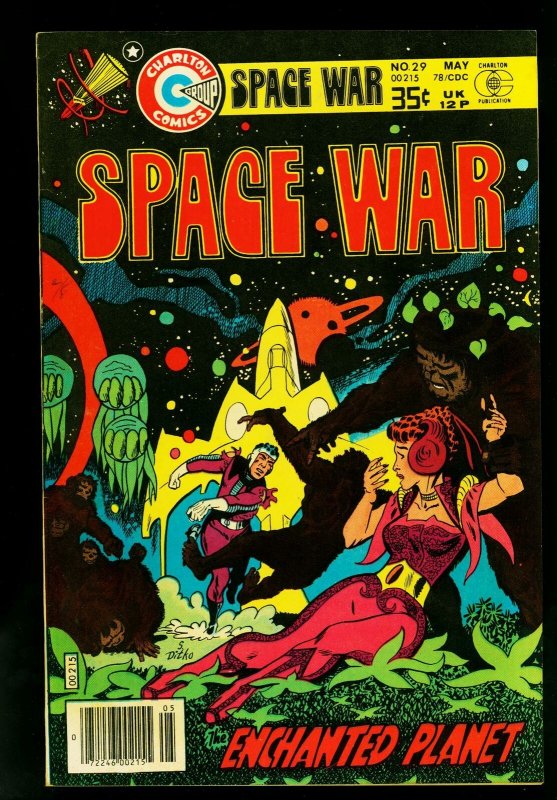 Space War #29 1978- Steve Ditko cover- Charlton Comics- VF
