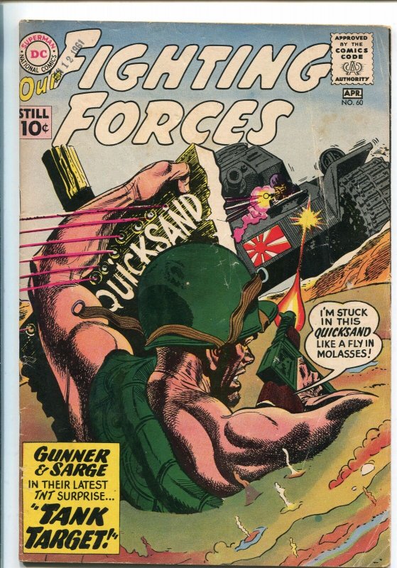 OUR FIGHTING FORCES #60-1960-DC-SILVER AGE-GUNNER & SARGE-vg