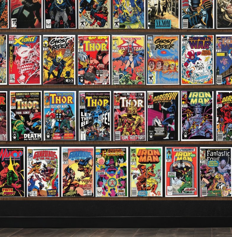 Huge Lot 140+ Comics with The Incredible Hulk, The Mighty Thor & More!