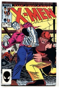 X-MEN #183 1984-MARVEL-Bar fight between Peter and Kane NM-