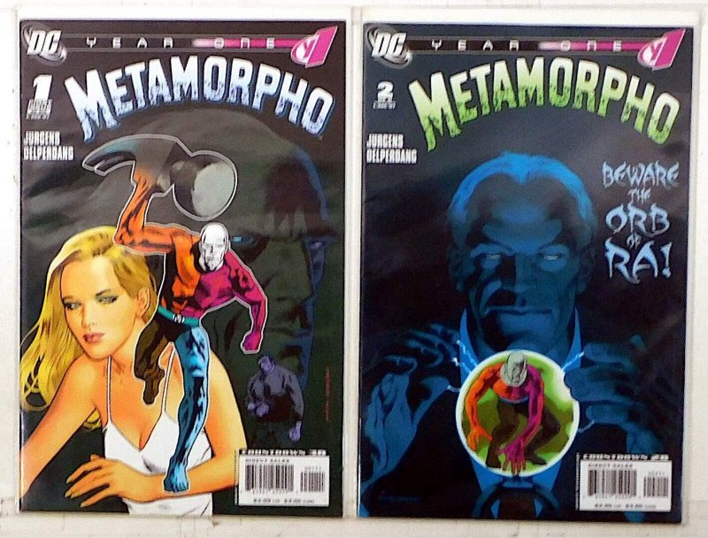 Metamorpho: Year One Lot of 2 #1, 2 (2007) DC Comics 1st Print Comic Books