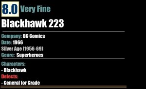 Blackhawk 223 (1966) VF Silver Age DC Comics