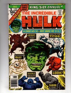 The Incredible Hulk Annual #5 (1976) / CR400-MC#27