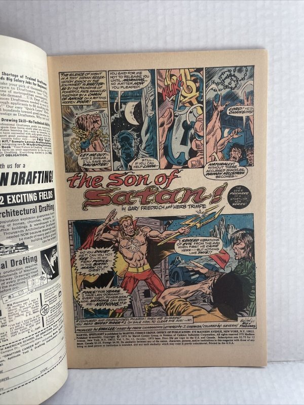 Marvel Spotlight #12 on Son of Satan