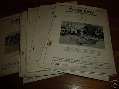 Storm Data- 1988  (11 issues) NOAA