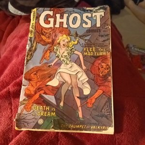 1952 GHOST COMICS #4 FICTION HOUSE Golden Age pre-code horror Maurice Whitman cv