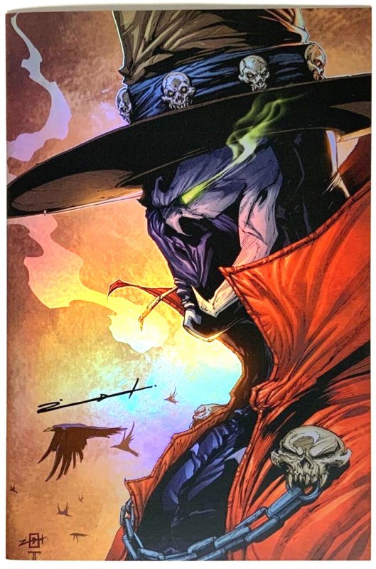 JONATHAN URIBE GUNSLINGER SPAWN SKETCHBOOK “SIGNED FOIL SET’’ NYCC 2025 W/COA NM