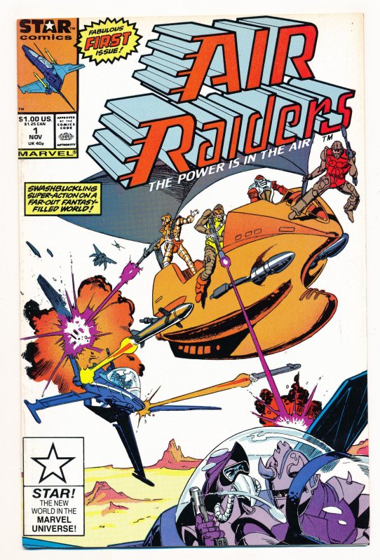 Air Raiders (1987 Marvel/Star Comics) #1-4 FN/VF