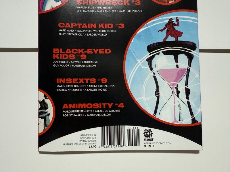 Animosity #4 NM Frankie's Kyle Strahm Variant Cover Aftershock Comic Book 8 J400