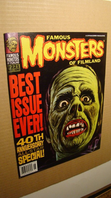 FAMOUS MONSTERS 221 *NICE* 40TH ANNIVERSARY ADAM WEST BATMAN LUGOSI KARLOFF