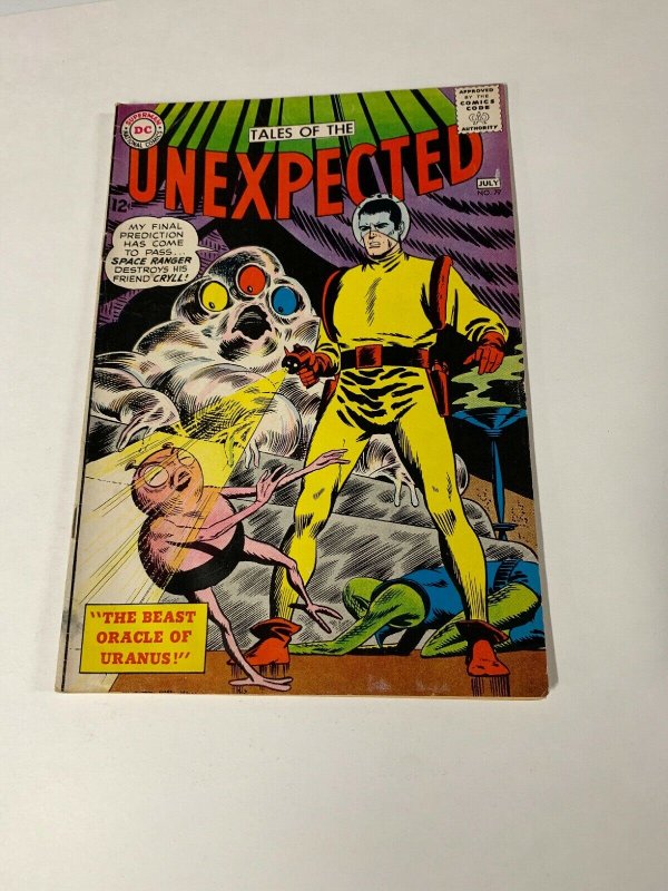 Tales Of The Unexpected 77 5.5 Fine- Fn- Slight Water Damage Dc Silver Age