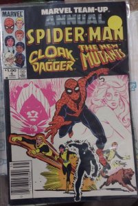 MARVEL TEAM UP  ANNUAL # 6  1983  SPIDER-MAN NEW MUTANTS CLOAK & DAGGER NEWSTAND