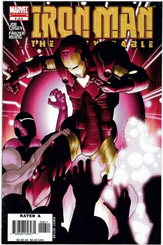 Iron Man: Inevitable #1,2,3,4,5,6 Joe Casey 1st Sinclair Abbott/Spymaster NM