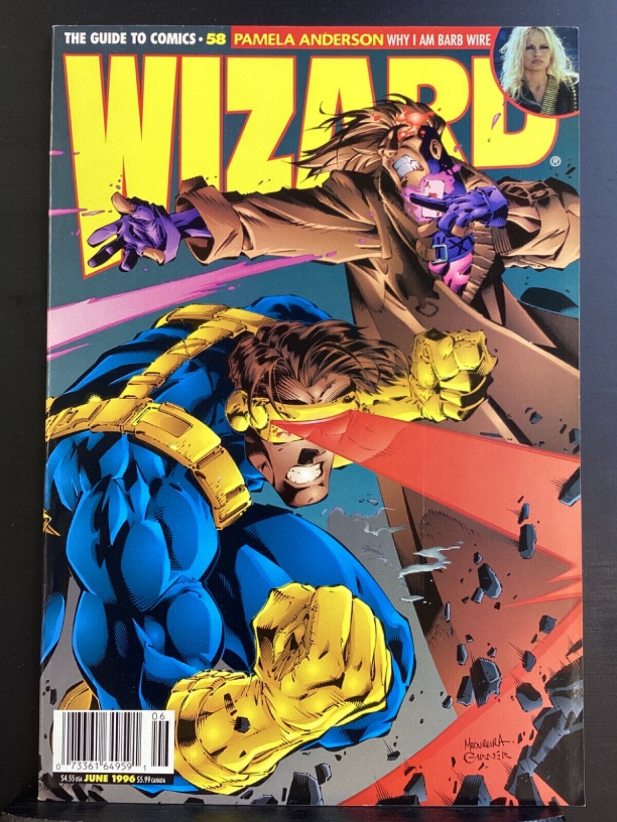 Wizard Magazine 58 XMen Gambit Cyclops Barb Wire Kingdom Come Karl