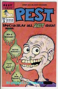 PEST COMICS #3, VF, all Snot Issue, Booger ID guide, VFN, 1993