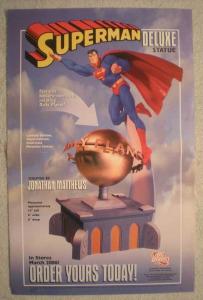 SUPERMAN DELUXE STATUE Promo Poster, 11x17, 2006, Unused, more Promos in store