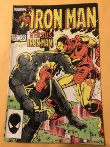 IRIN MAN #192 : Marvel 3/85 Fn/VF; Gray Suit vs. 80’s fight
