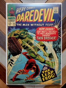 Daredevil #25 GD/VG (Marvel 1967) 1st MIKE MURDOCK & 1st LEAP FROG Colan Art