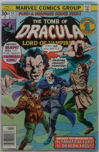 Tomb of Dracula #53 (Feb 1977, Marvel), VG condition, Blade & Son of Satan apps