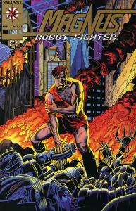 Magnus Robot Fighter (Valiant) #21 Gold Variant VF/NM ; Valiant | John Ostrander