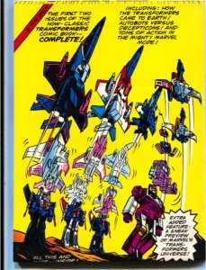 Transformers Comics Magazine #1  1987 - Marvel  -VF- - Comic Book
