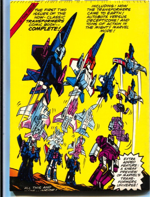 Transformers Comics Magazine #1  1987 - Marvel  -VF- - Comic Book