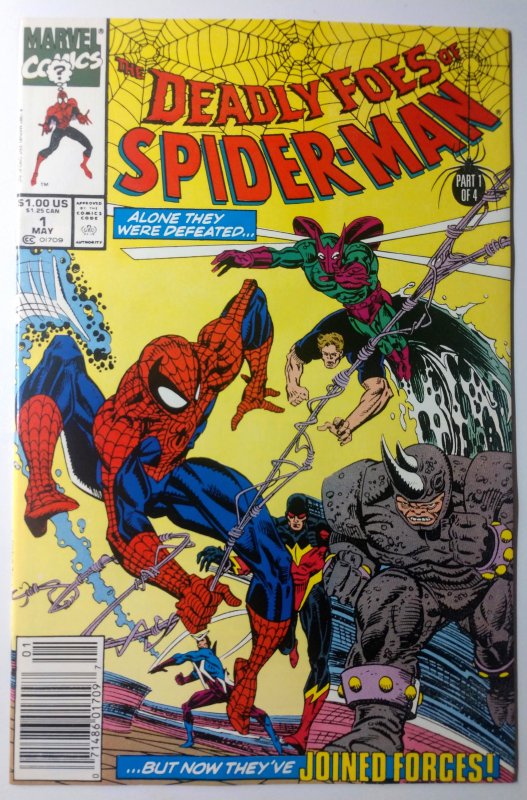 Deadly Foes of Spider-Man #1 (9.2, 1991) NEWSSTAND