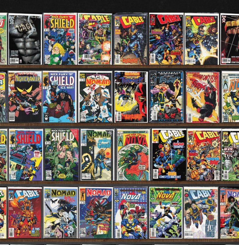 Huge Lot 150+ Comics with Cable, Nova, Night Thrasher, Nomad & More!