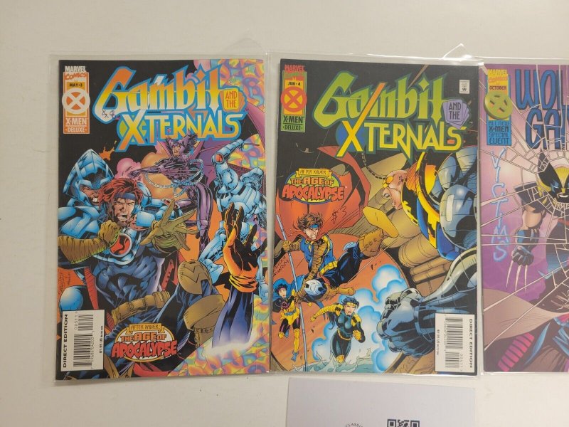 3 Marvel Comics #3 4 Gambit and the Xternals + #2 Wolverine Gambit 67 TJ13