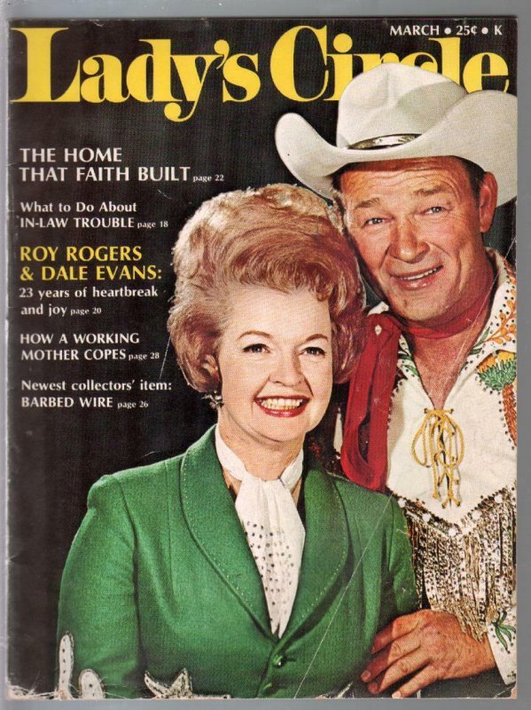 Lady's Circle 3/1970-Roy Rogers & Dale Evans cover & story-VG