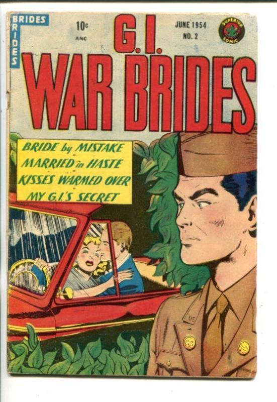 G.I. WAR BRIDES #2-1954-SUPERIOR-SPICY MILITARY ROMANCE-vg