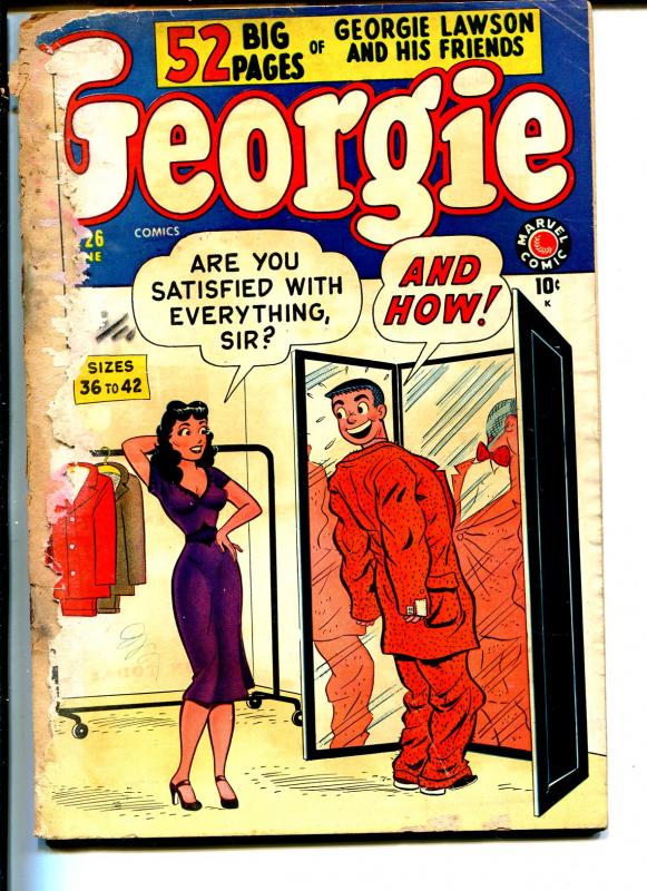 Georgie #26 1950-Marvel-wacky humor-Good Girl Art-P/FR