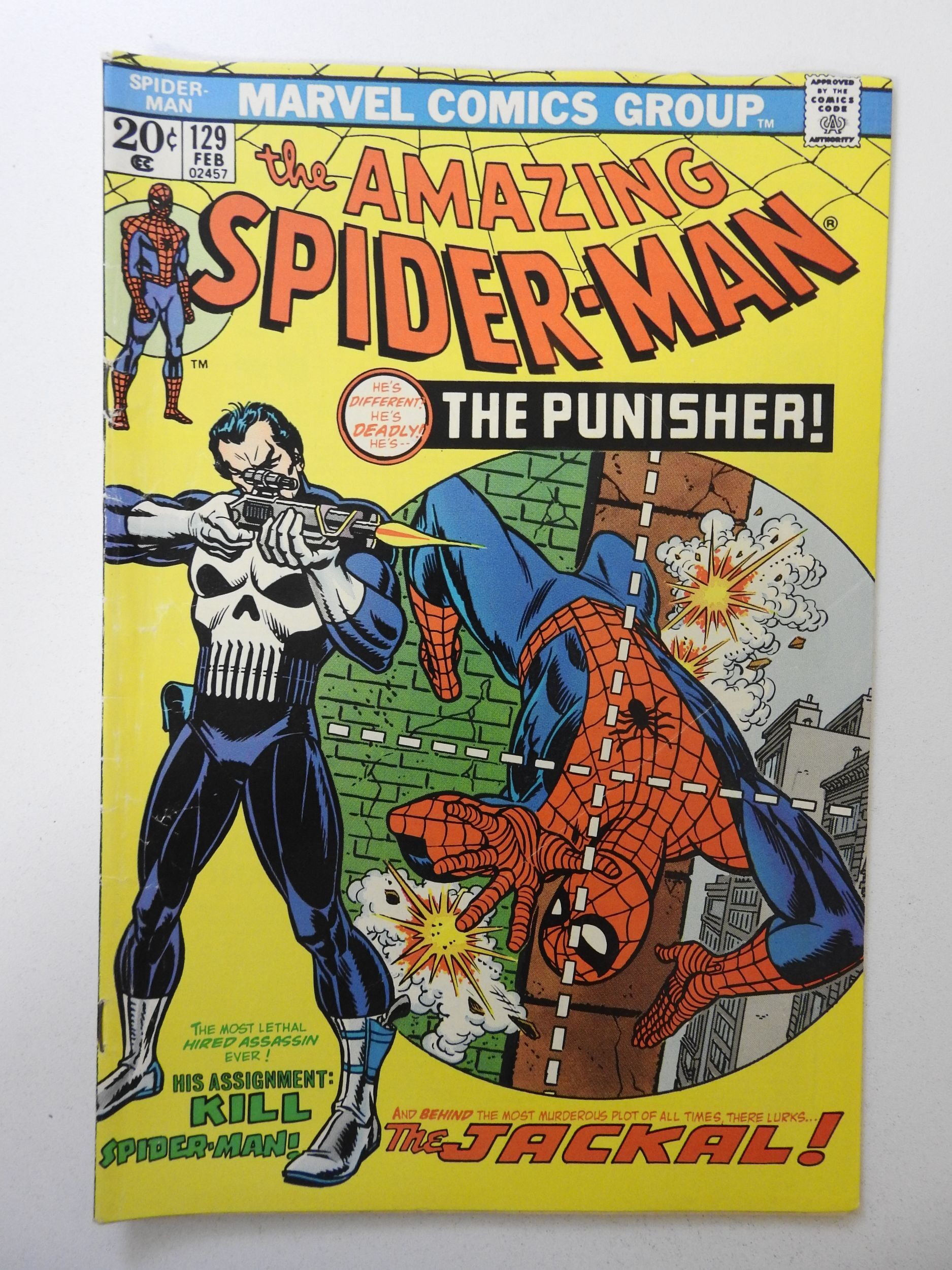 The Amazing Spider Man 129 1974 Vg Condition 1st Appearance Of The Punisher Comic Books 