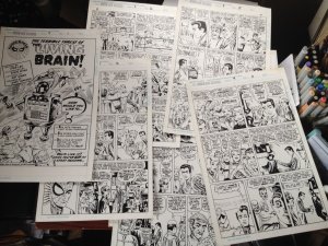 Spiderman Classics #9 Page 11 Original Marvel Production Art STAT Steve Ditko 