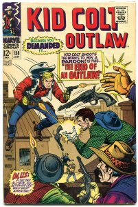 Kid Colt Outlaw #138 1968- Marvel Silver Age- End of an Outlaw FN