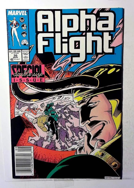 Alpha Flight #50 (1987) Marvel 8.0 VF Newsstand Special Double-Size Comic Book