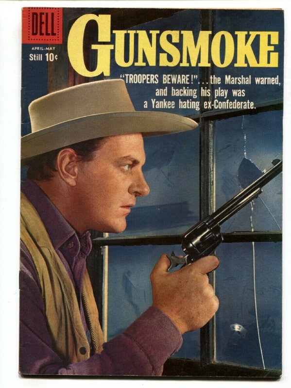 Gunsmoke #14 comic book 1959-Photo cover - James Arness Western Dell VF-