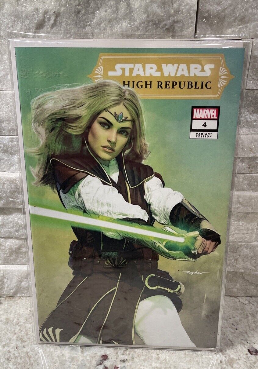 STAR WARS: THE HIGH REPUBLIC #5 MIKE MAYHEW STUDIO VARIANT COVER TRADE DRESS SIGNED WITH COA
