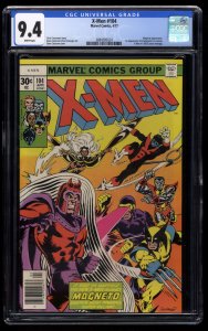 X-Men #104 CGC NM 9.4 White Pages 1st Starjammers Magneto Appearance!