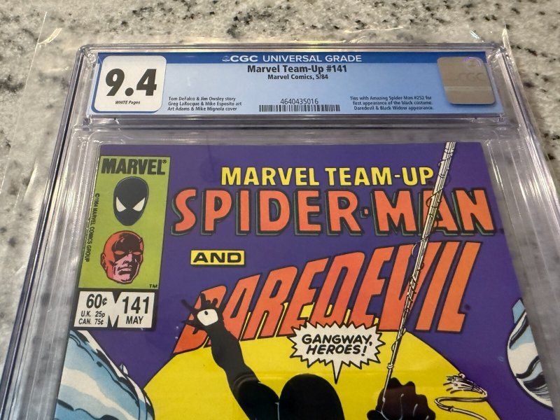 Marvel Team-Up # 141 CGC Graded 9.4 Marvel Comic Book 1st Black Costume JH19